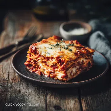 Lasagna: Quick Holiday Crowd Pleaser Recipe Recipe Card