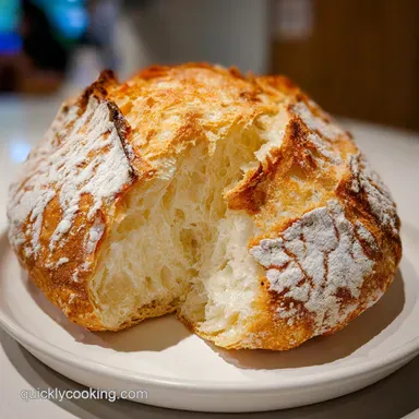 Rustic Italian Crusty Bread: Crisp Recipe Card