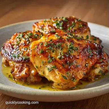 Savory Roasted Chicken Thighs: Crispy Recipe Card