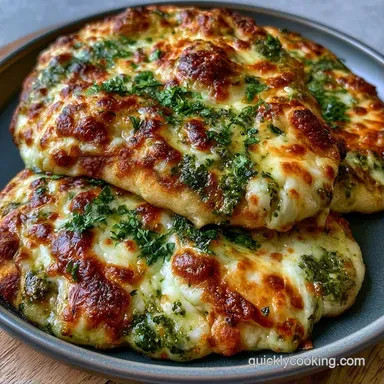 Three Cheese Flatbread Pizza in 20 Min Recipe Card