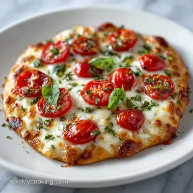 Tomato Basil Flatbread Pizza: Crispy Recipe Card