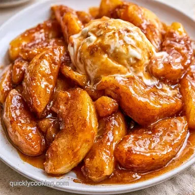 Warm Apples Ice Cream in 25 Minutes Recipe Card
