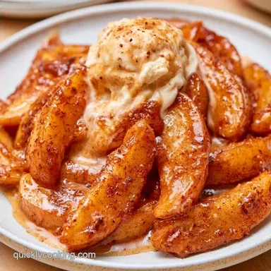 Warm Apples Ice Cream in 25 Minutes
