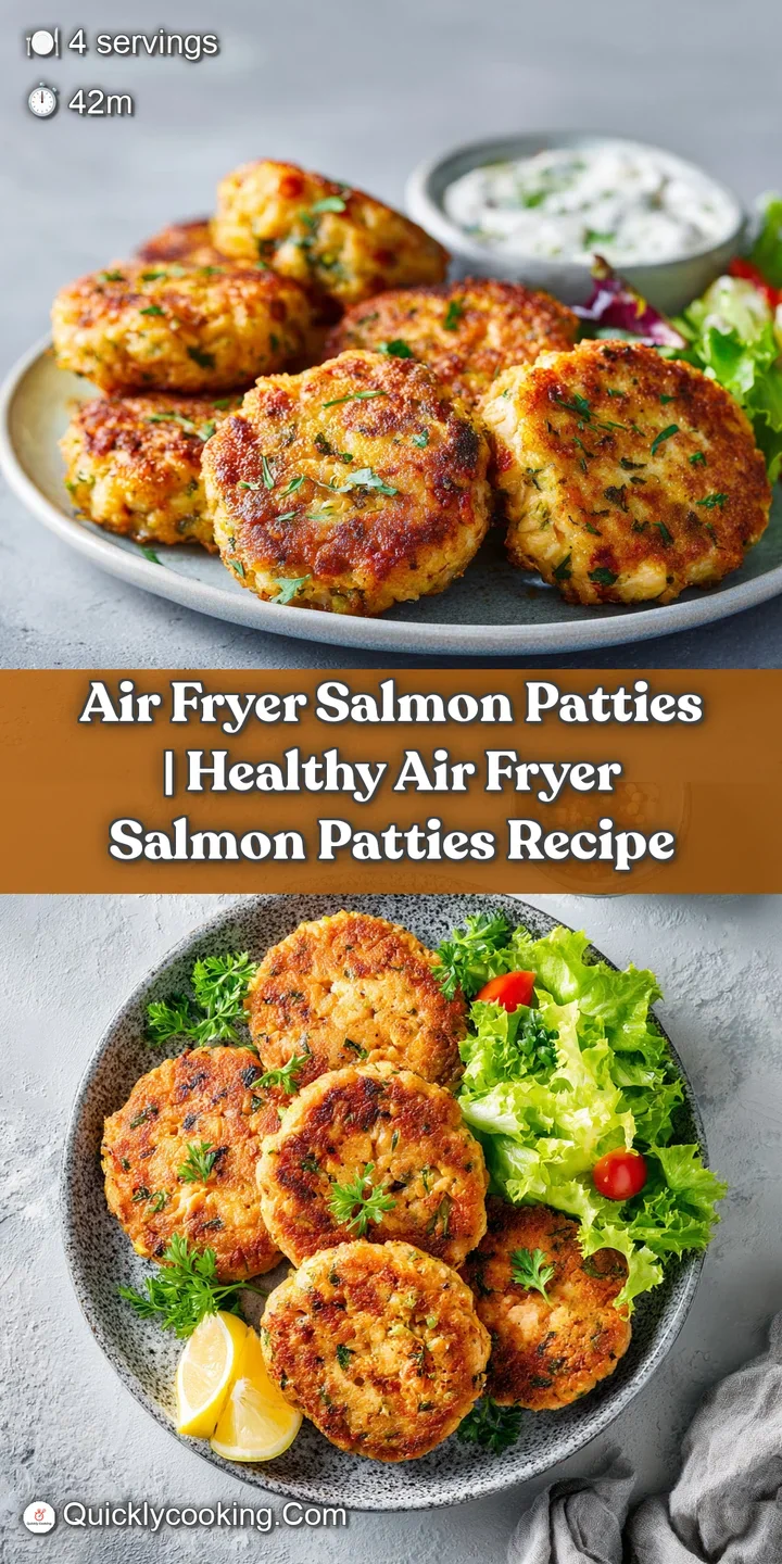 Close-up of a perfectly cooked salmon patty with a satisfyingly crisp exterior and tender flakes.