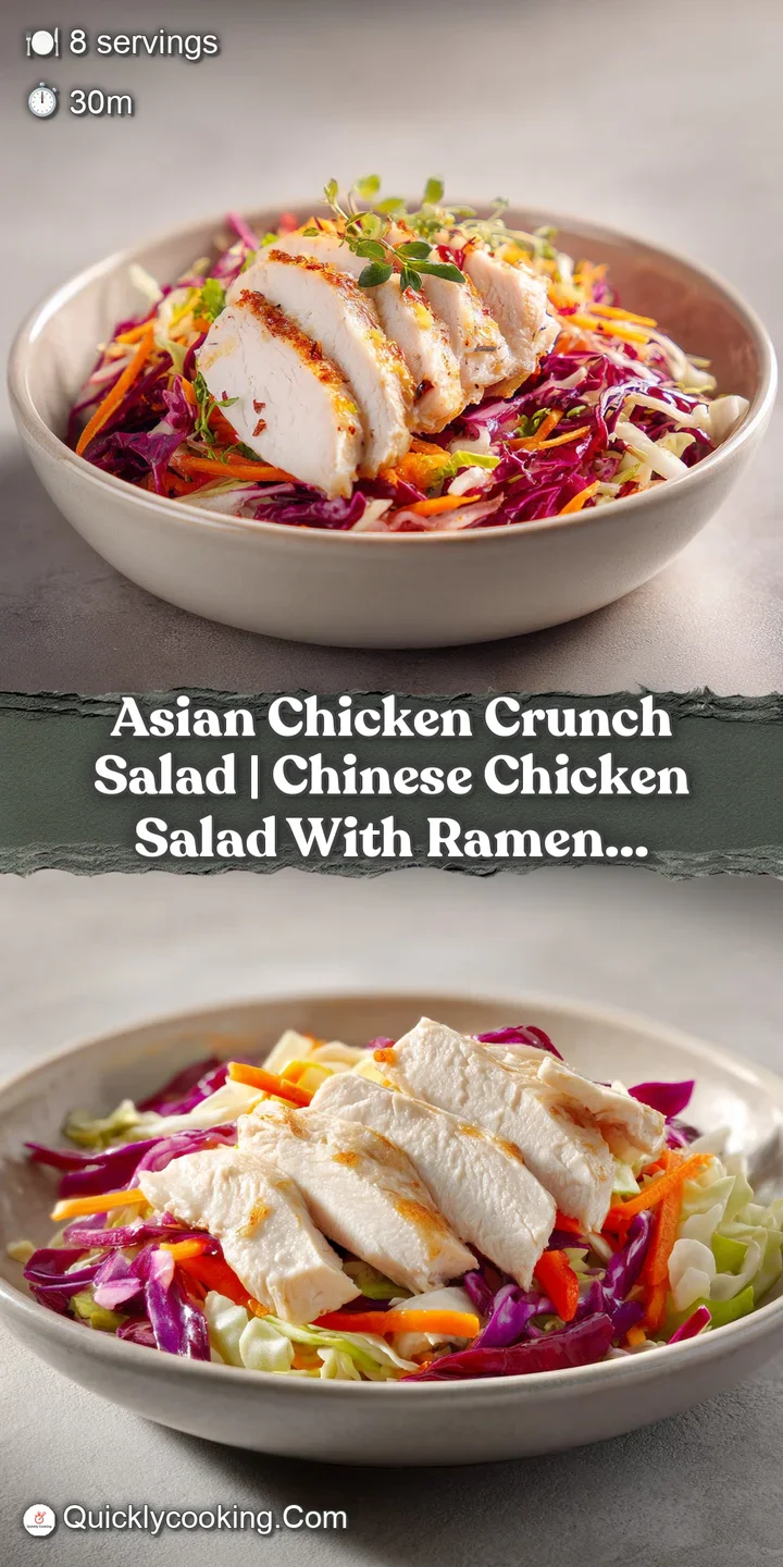 Extreme close-up of glossy sesame seeds and golden chicken resting on a bed of crisp, vibrant shredded cabbage.