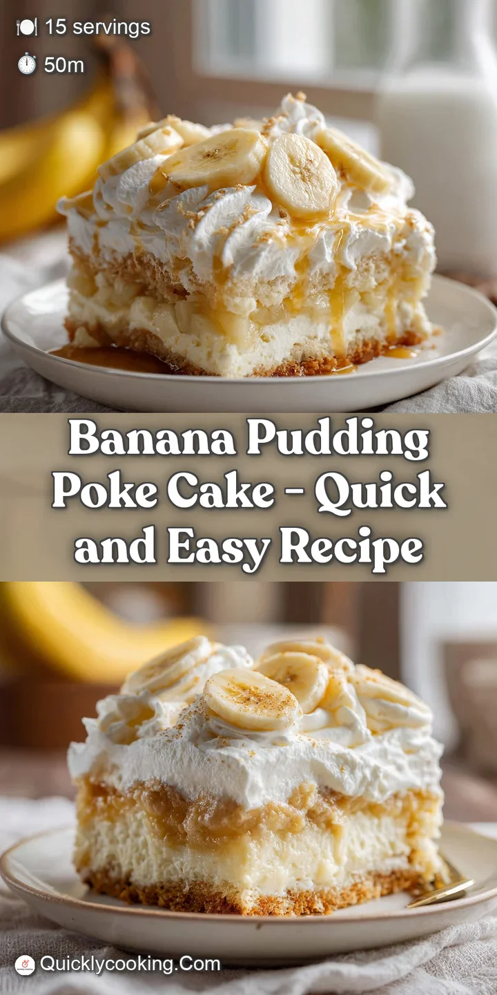 Close-up of moist, tender cake cubes soaking in sweet cream, topped with swirls of whipped cream and delicate banana slices.