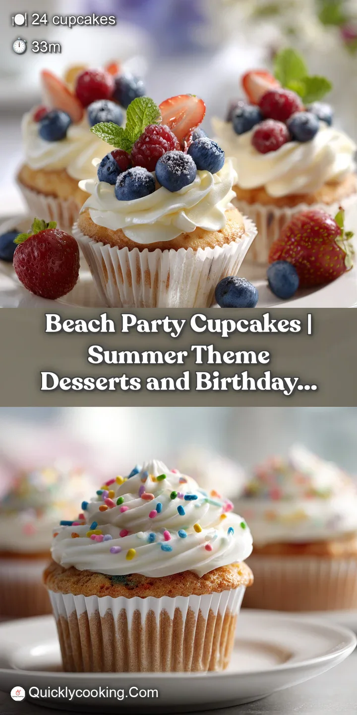 Close-up of a vanilla cupcake with creamy, sky-blue frosting, revealing a fluffy crumb and scattered rainbow sprinkles.