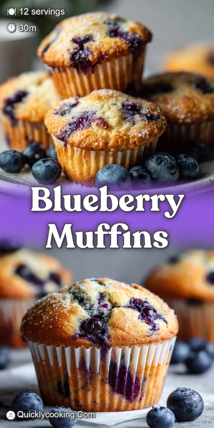 Close-up of a warm blueberry muffin revealing a soft, moist crumb and bursting with plump, ripe blueberries.