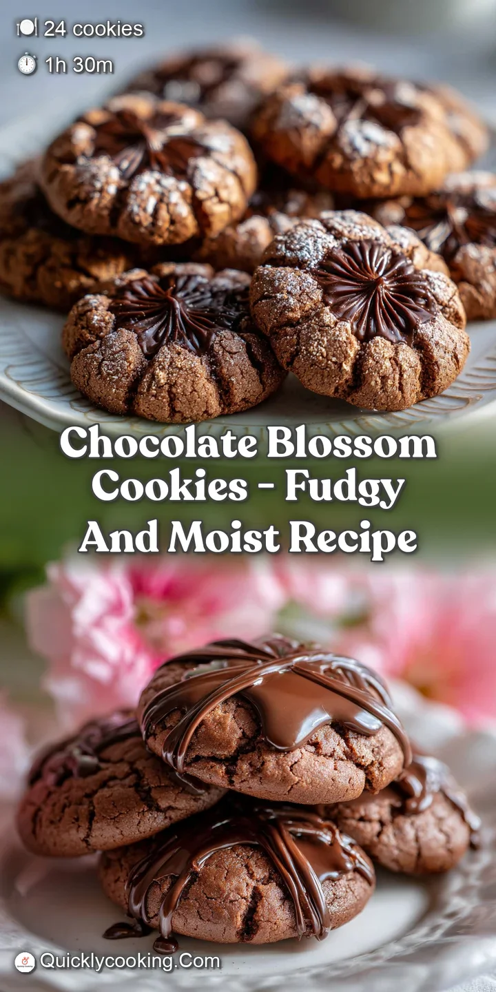 Close-up of a chocolate cookie's cracked surface, showing the slight sheen of melted chocolate and powdery sweetness.