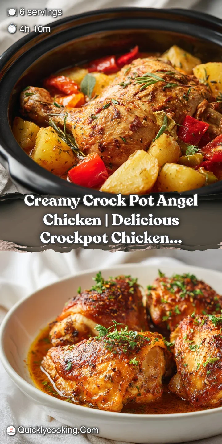 Close-up of succulent, creamy chicken pieces glistening in a rich, pale sauce, with hints of herbs and pepper.