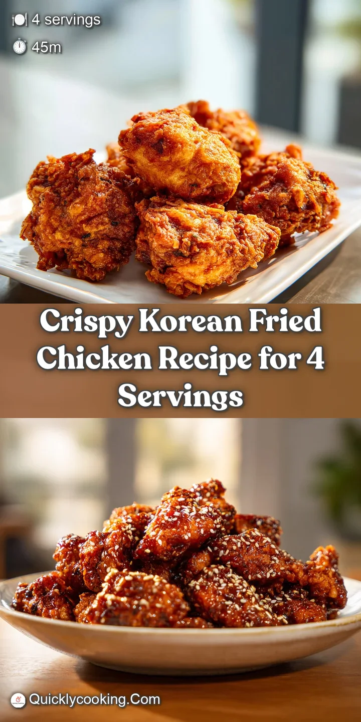 Close-up of perfectly fried chicken, glistening with savory red sauce and sprinkled with sesame seeds, showing incredible ...