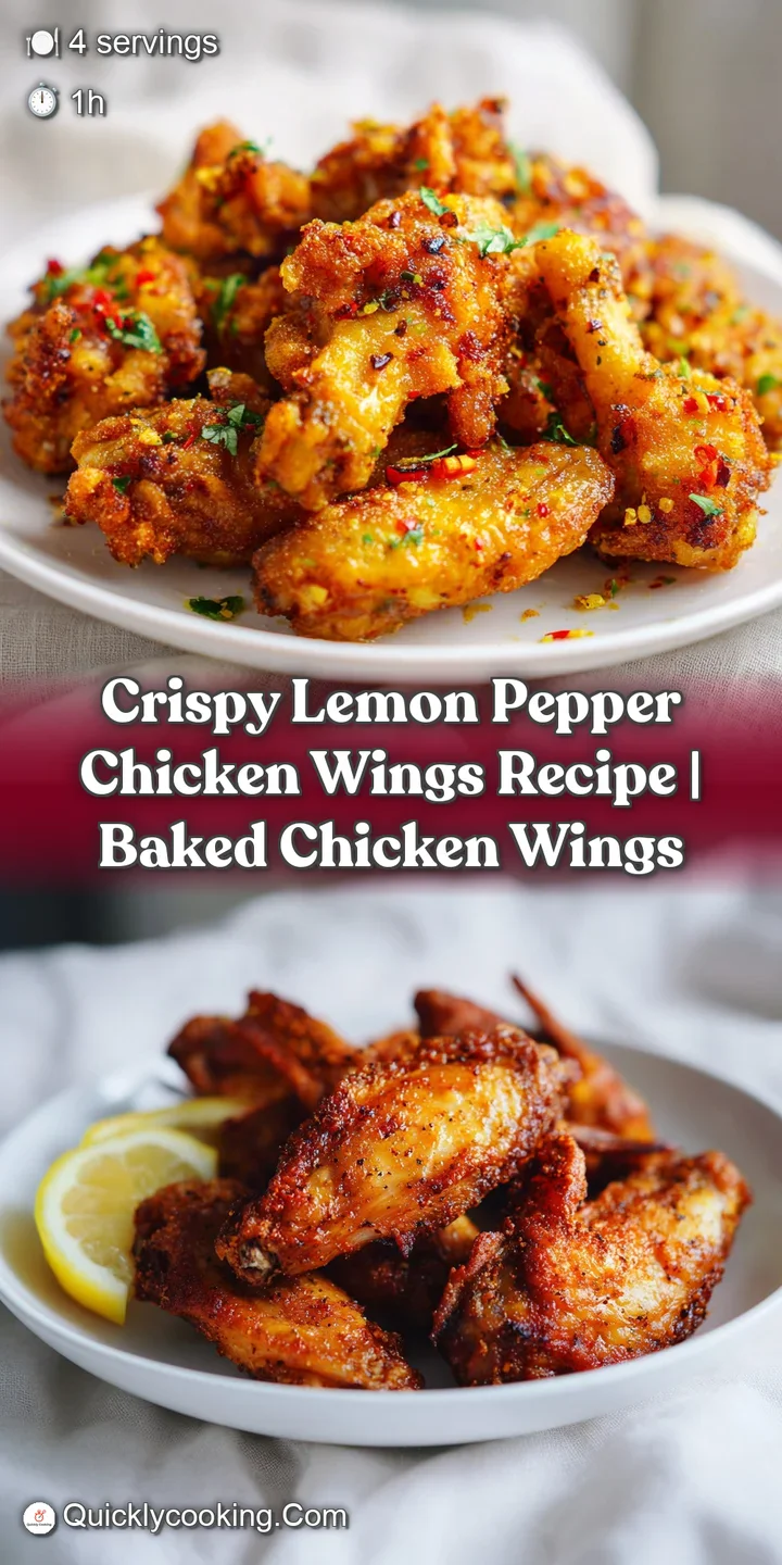 Close-up of a perfectly crisp chicken wing, showing the texture of the skin and the specks of pepper and lemon zest.