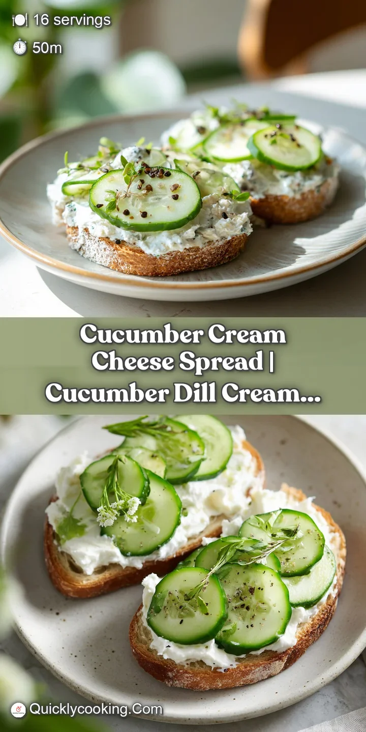 Close-up of the velvety cucumber cream cheese dip, showing its cool, smooth texture and flecks of herbs.