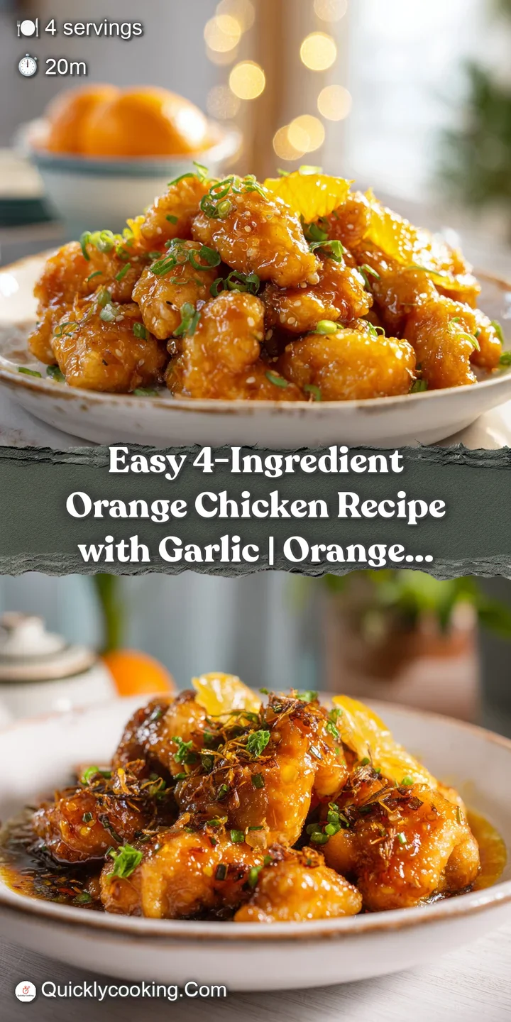 A close-up captures the succulent texture of orange chicken, coated in a rich, sticky glaze and sprinkled with sesame.