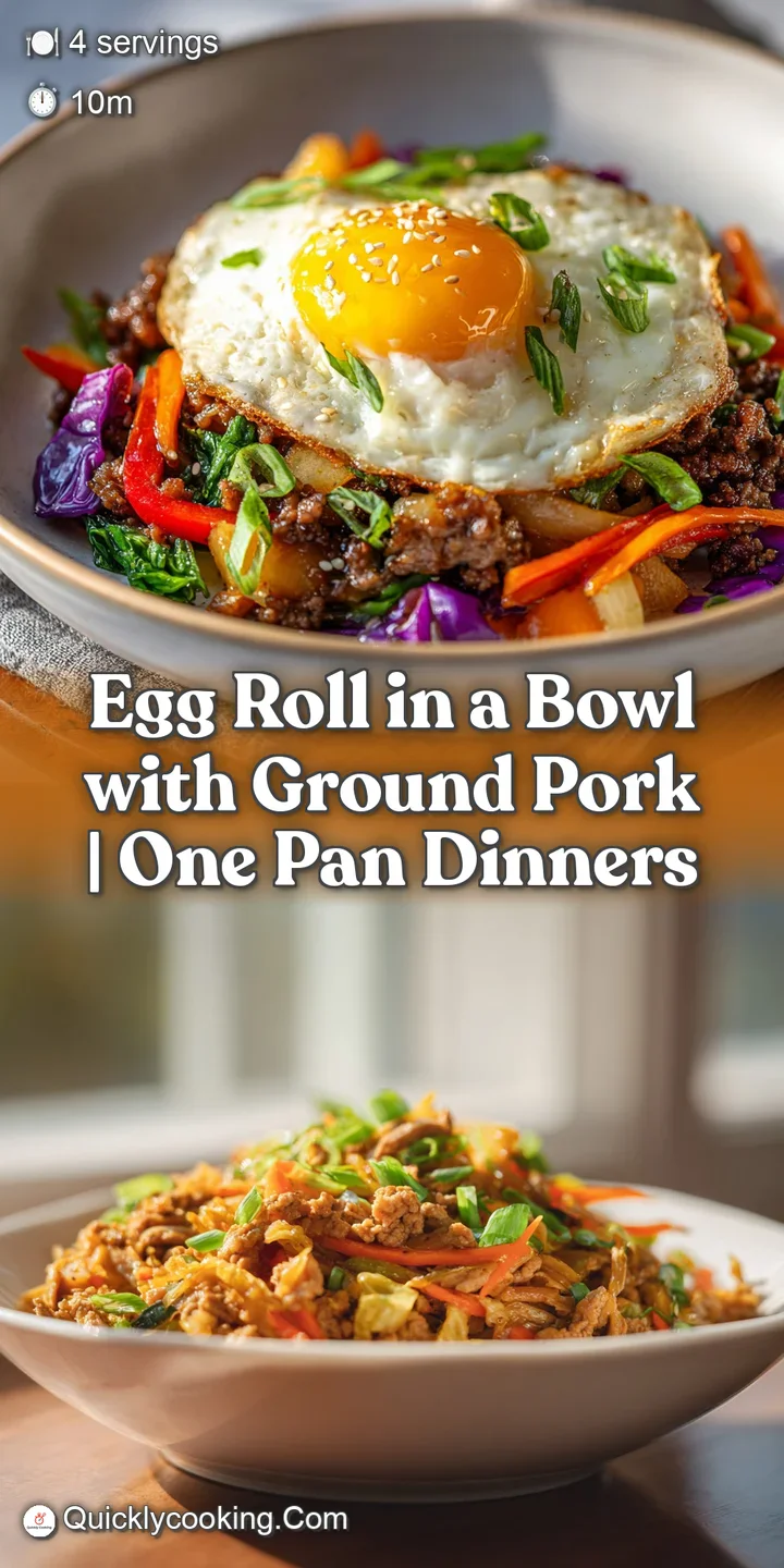 Close-up of juicy ground meat nestled amongst crisp shredded cabbage and carrots, coated in a savory, glistening sauce.