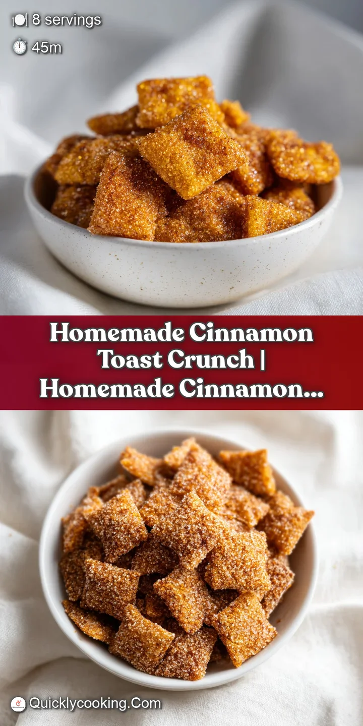 Macro shot of crispy toast cubes showing glistening cinnamon sugar crystals and toasted golden-brown edges.