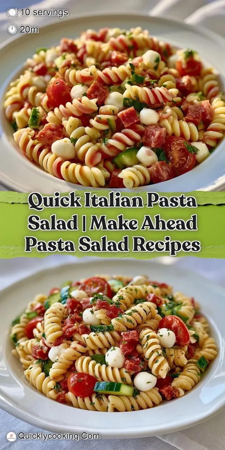 Close-up of glistening rotini pasta entwined with vibrant cherry tomatoes, black olives, and fresh green herbs.