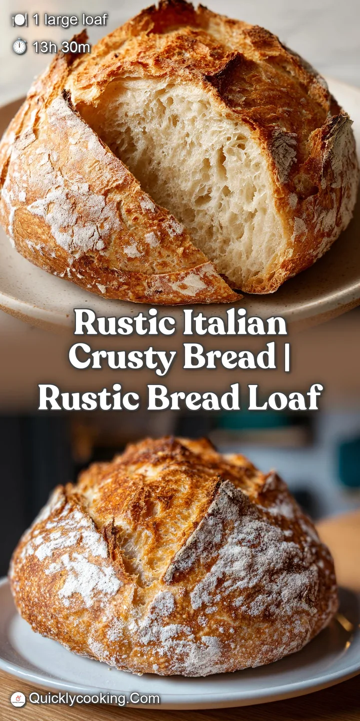Close-up of a crackling, deep brown bread crust with airy pockets and a light dusting of white flour on top.
