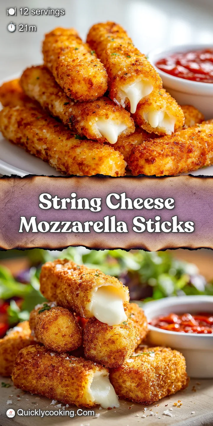 Close-up of a perfectly fried mozzarella stick, oozing with melted cheese, revealing its golden-brown, crunchy, and bubbly...