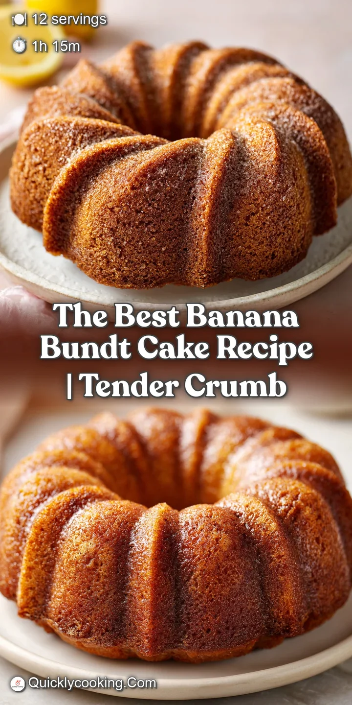 Close-up of a fluffy banana cake slice showing a tender interior with a glistening glaze.