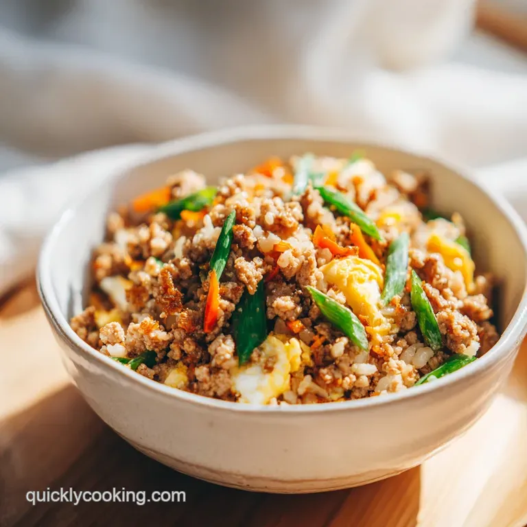 Egg Roll in a Bowl with Ground Pork