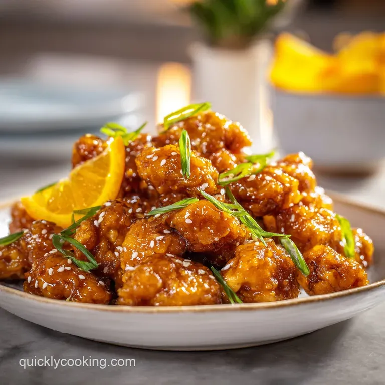 Easy 4-Ingredient Orange Chicken with Garlic