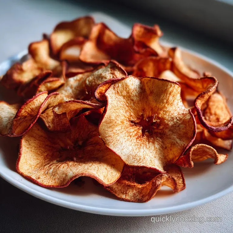 Simple Air Fryer Apple Chips with Cinnamon for Kids
