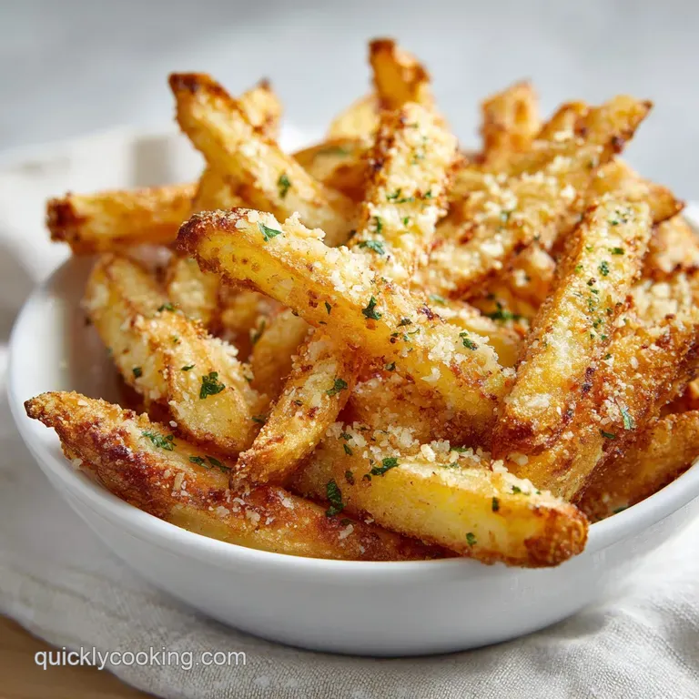 Air Fryer Garlic Parmesan Fries: Crispy and Golden