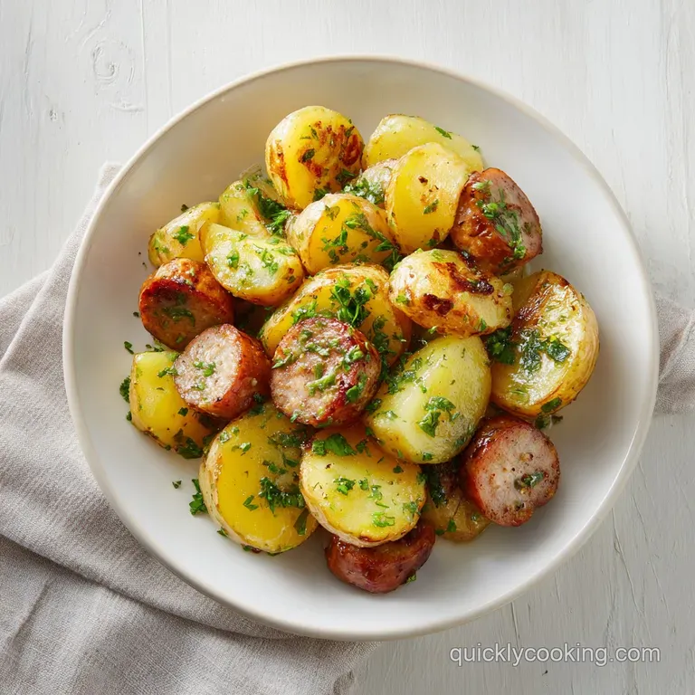 Air Fryer Potatoes and Sausage Meal