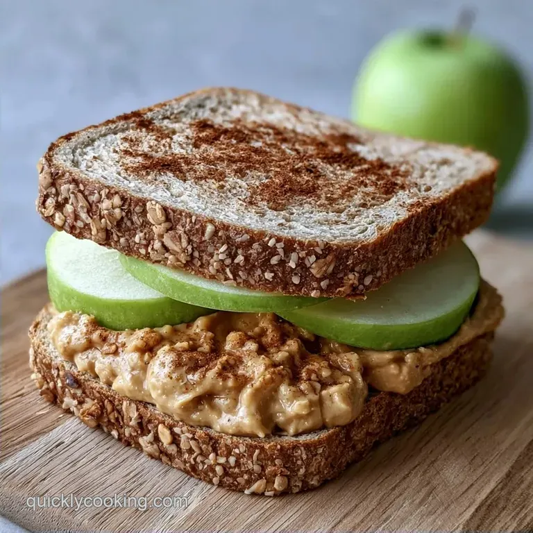 Apple and Peanut Butter Sandwich in 10 Minutes