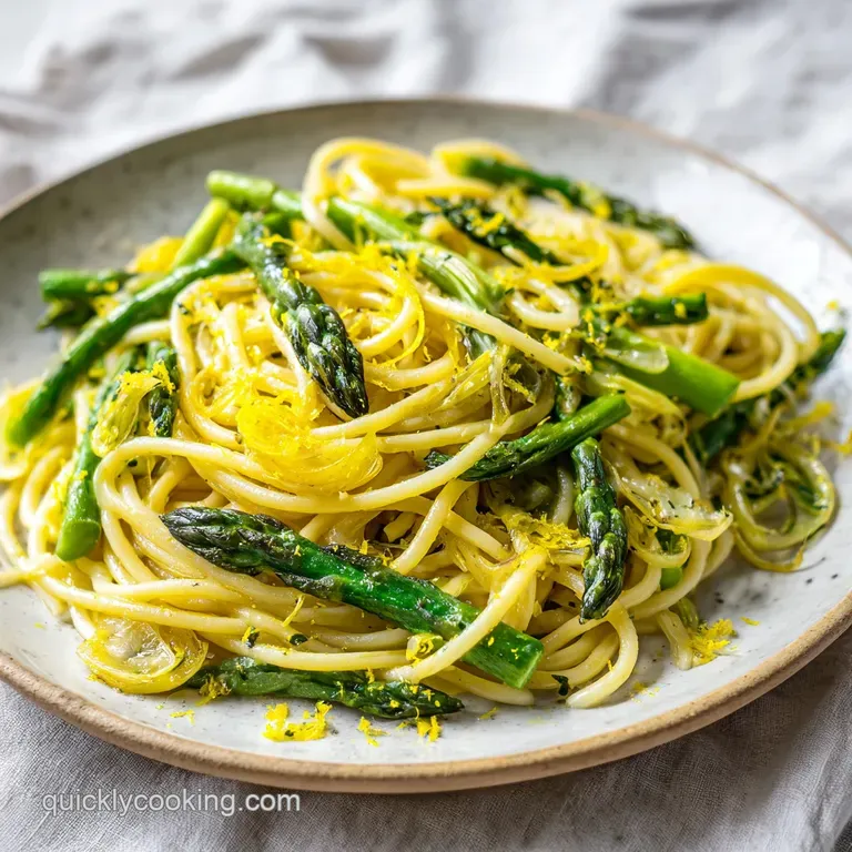 Asparagus Lemon Pasta: Zesty and Velvety