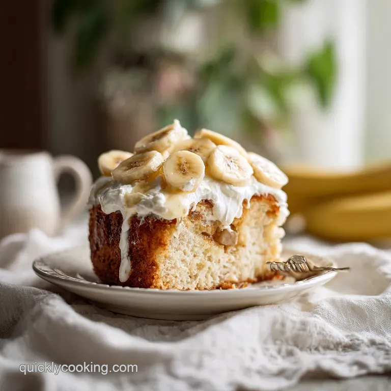 Banana Pudding Poke Cake: Creamy and Lush