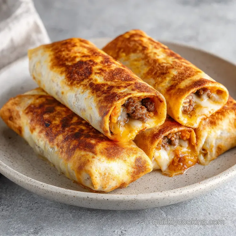 Beef Cheese Chimichangas: Crispy and Golden