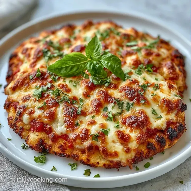 Assorted thin-crust slices with colorful toppings arranged on a marble platter with fresh arugula and red pepper flakes.