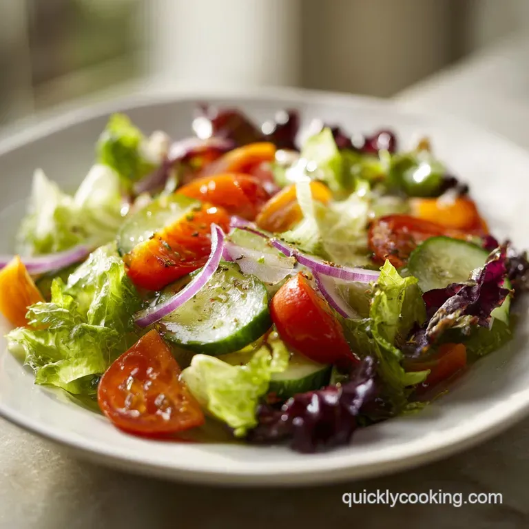 An artfully plated salad featuring crisp lettuce, thinly sliced radishes, crumbled feta, and a glistening drizzle of dress...