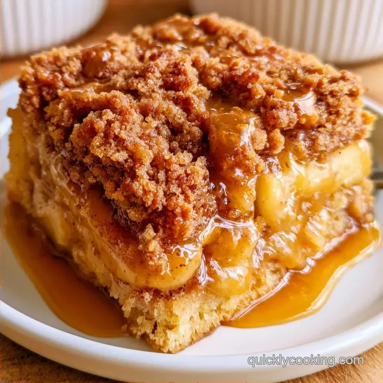 Caramel Apple Dump Cake with Caramel Bits