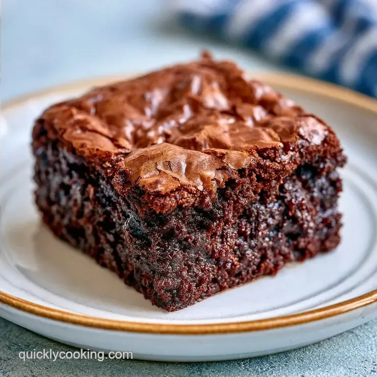 Fudgy Chocolate Dr Pepper Brownies