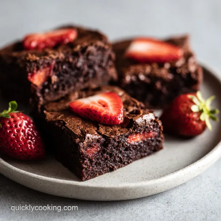 Chocolate Strawberry Brownies: Fudgy and Fresh