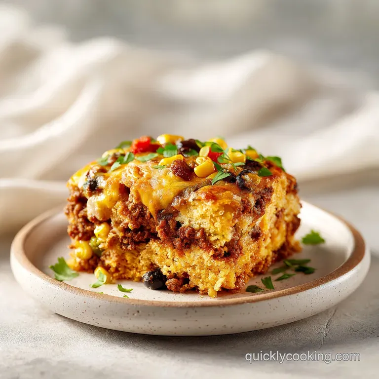 Cornbread Taco Bake: Cheesy and Savory