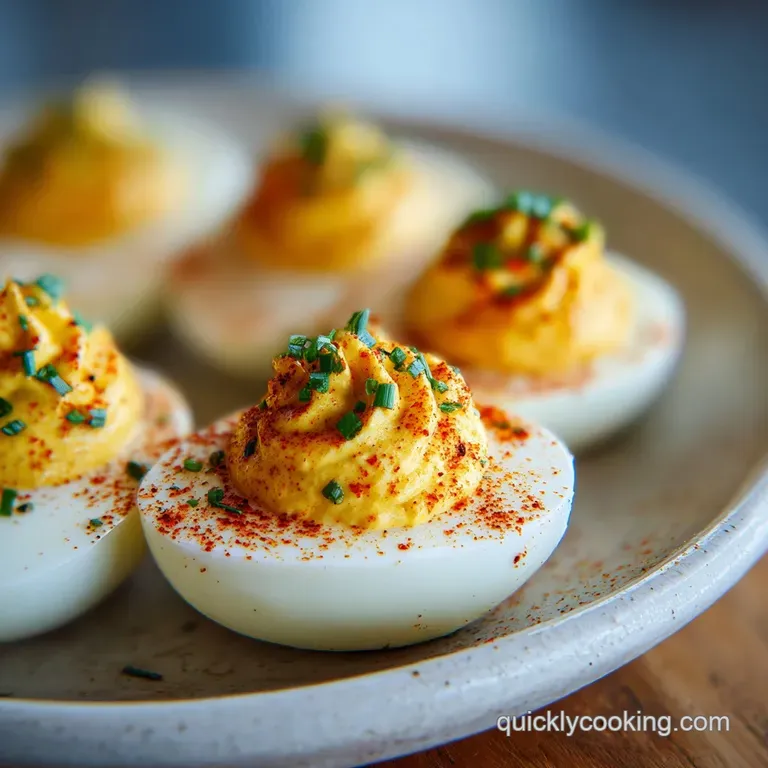 Deviled Eggs: Creamy with Smoky Bacon