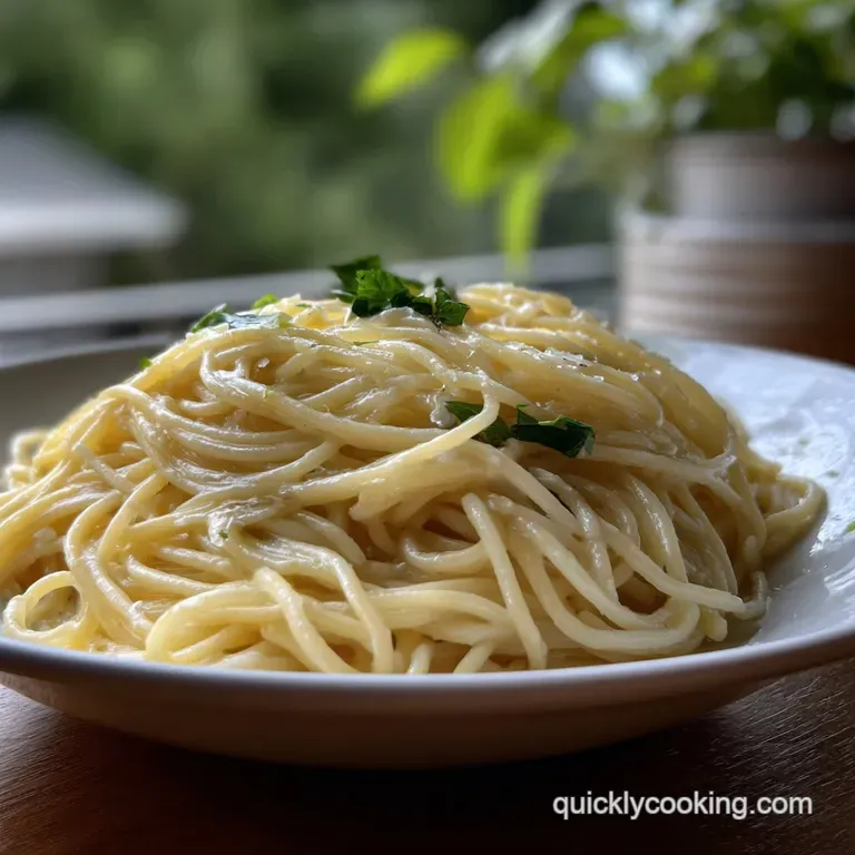Easy One Pot Creamy Garlic Pasta