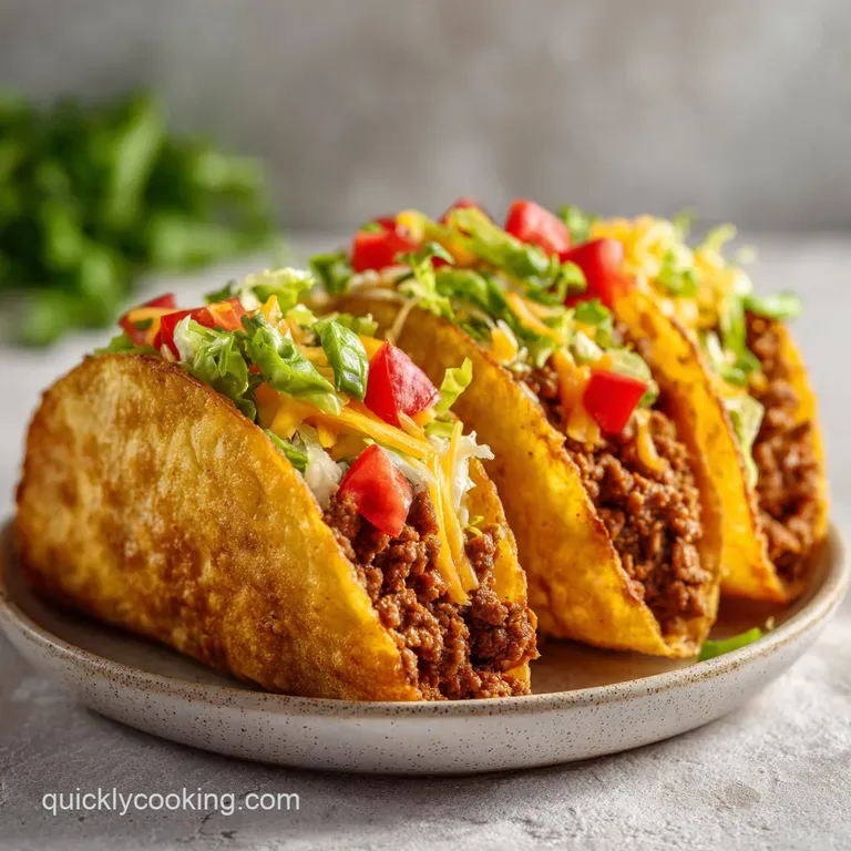 Crispy Ground Beef Tacos: Shatteringly Golden