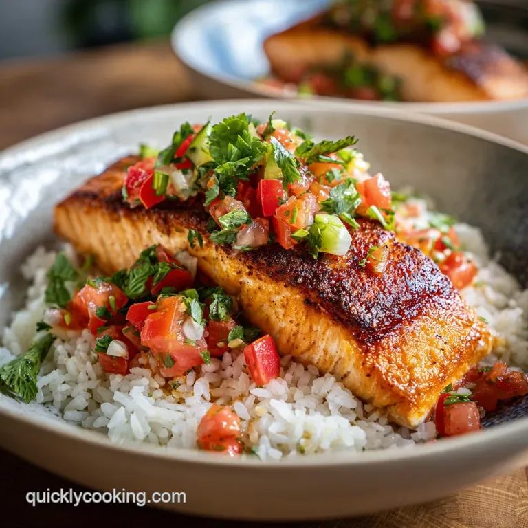 Crispy Salmon Rice Bowl in 20 Minutes