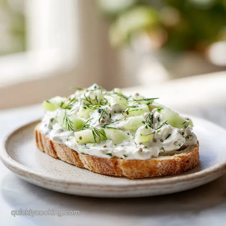 Cucumber Cream Cheese Spread: Velvety and Herby