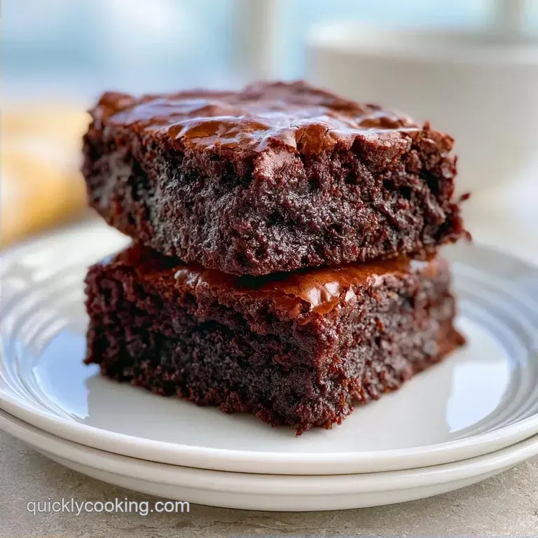 Fudgy Dr Pepper Brownies: Single Bowl