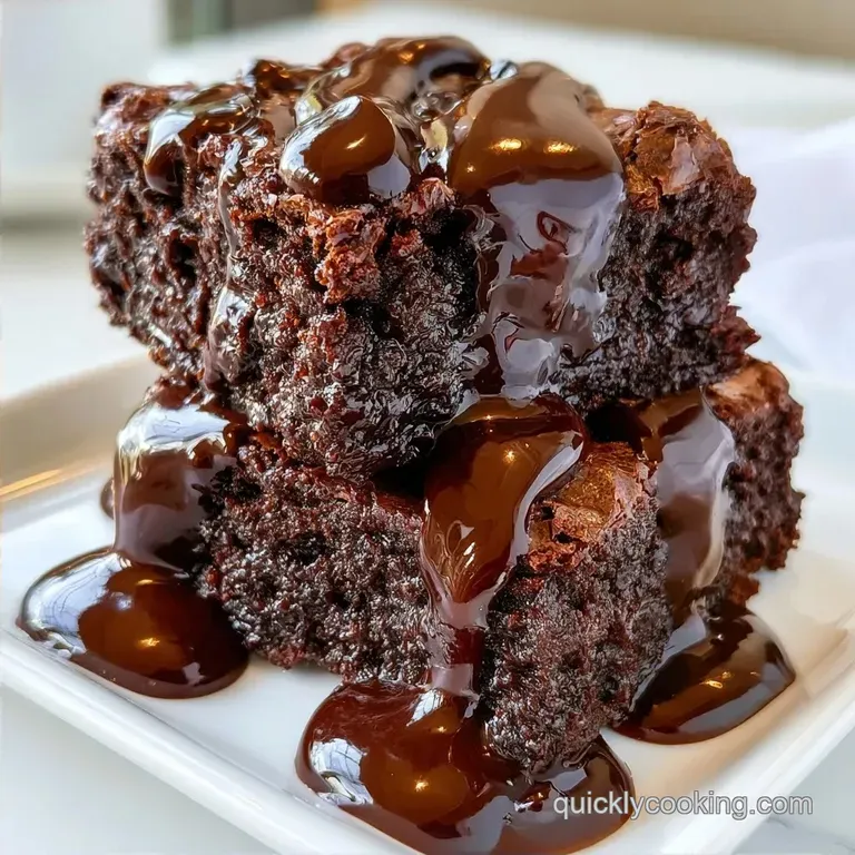 Dr Pepper Glazed Fudge Brownies with Coconut Sugar