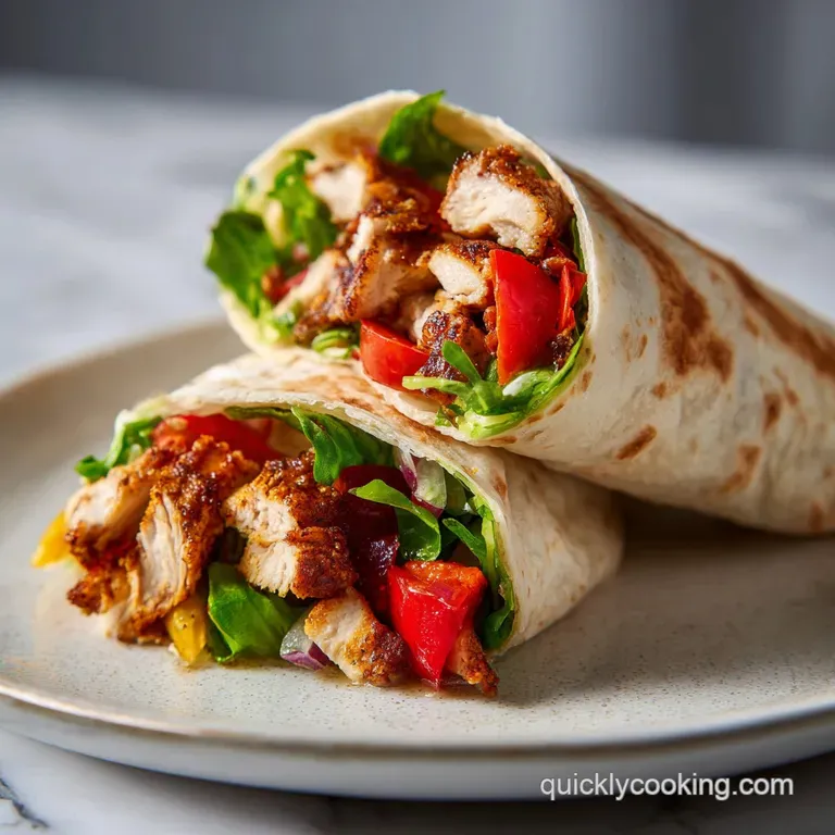 Easy Garlic Chicken Wraps: Crispy and Golden