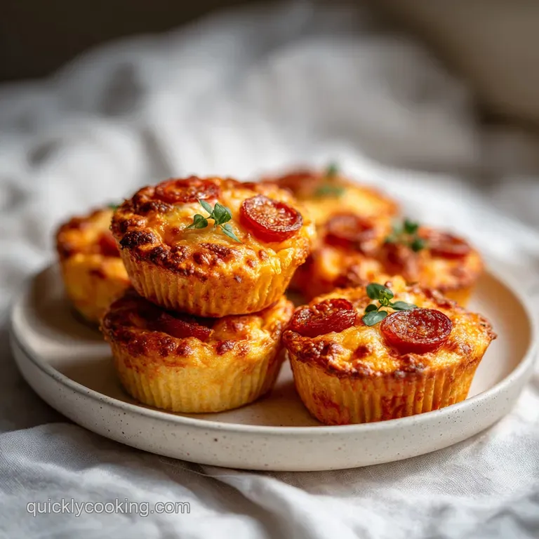 Miniature pizza bites arranged artfully on a rustic wooden board, glistening with melted cheese.