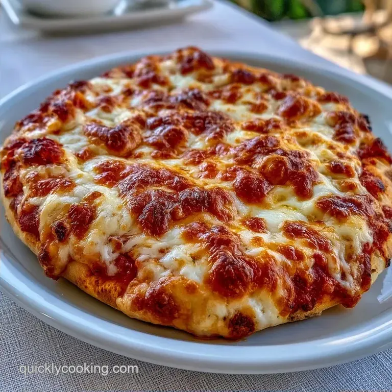 Easy Italian Flatbread Pizza with Mozzarella