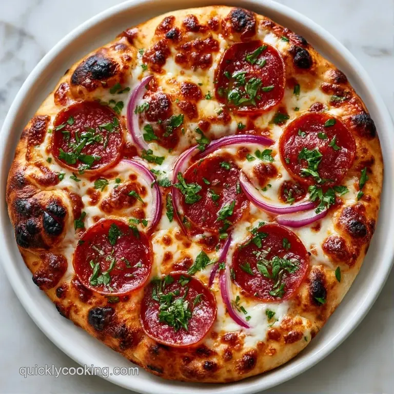 Neatly sliced cheesy flatbread on a dark slate platter with a side of fresh arugula and a drizzle of olive oil.